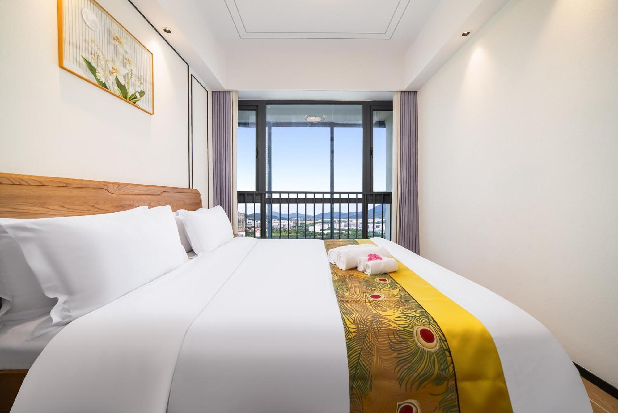 Puhai Sea View Apt By Hailan Tour At Sanya Yazhou Bay#Only 100 Meters To Beach And Sea Swimming Area Экстерьер фото