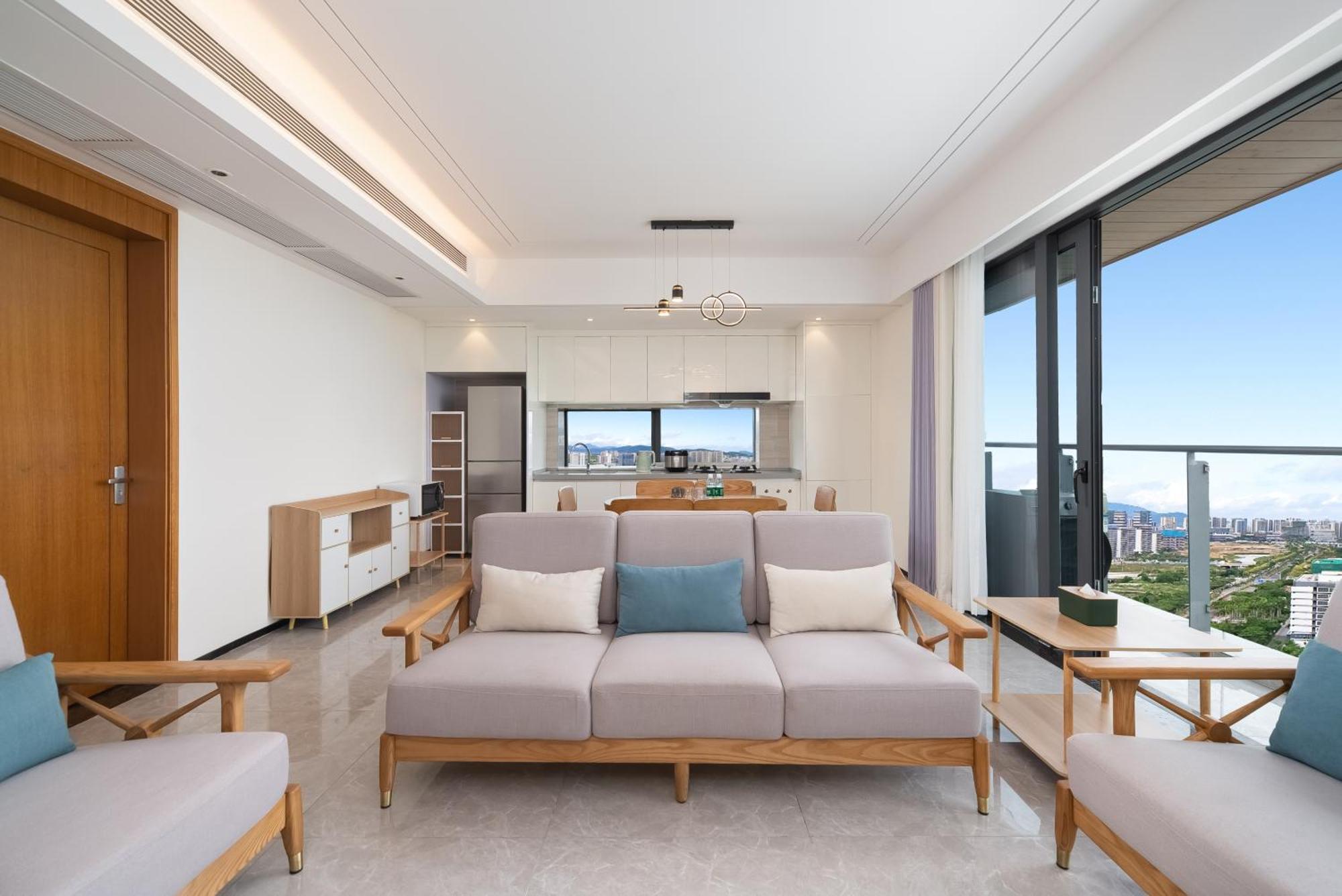 Puhai Sea View Apt By Hailan Tour At Sanya Yazhou Bay#Only 100 Meters To Beach And Sea Swimming Area Экстерьер фото