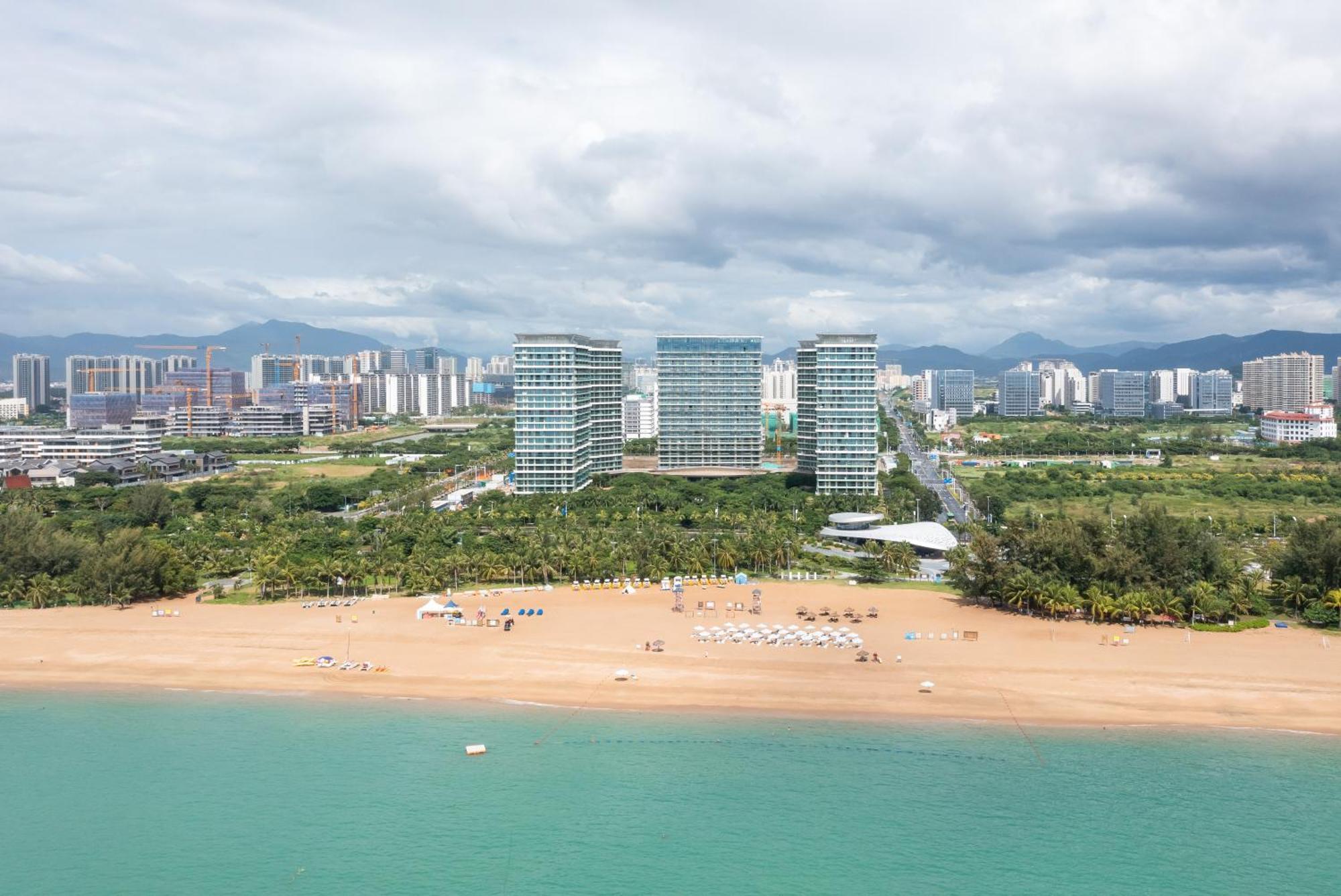 Puhai Sea View Apt By Hailan Tour At Sanya Yazhou Bay#Only 100 Meters To Beach And Sea Swimming Area Экстерьер фото