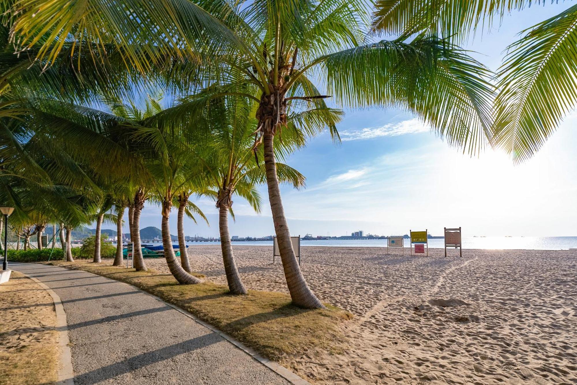 Puhai Sea View Apt By Hailan Tour At Sanya Yazhou Bay#Only 100 Meters To Beach And Sea Swimming Area Экстерьер фото
