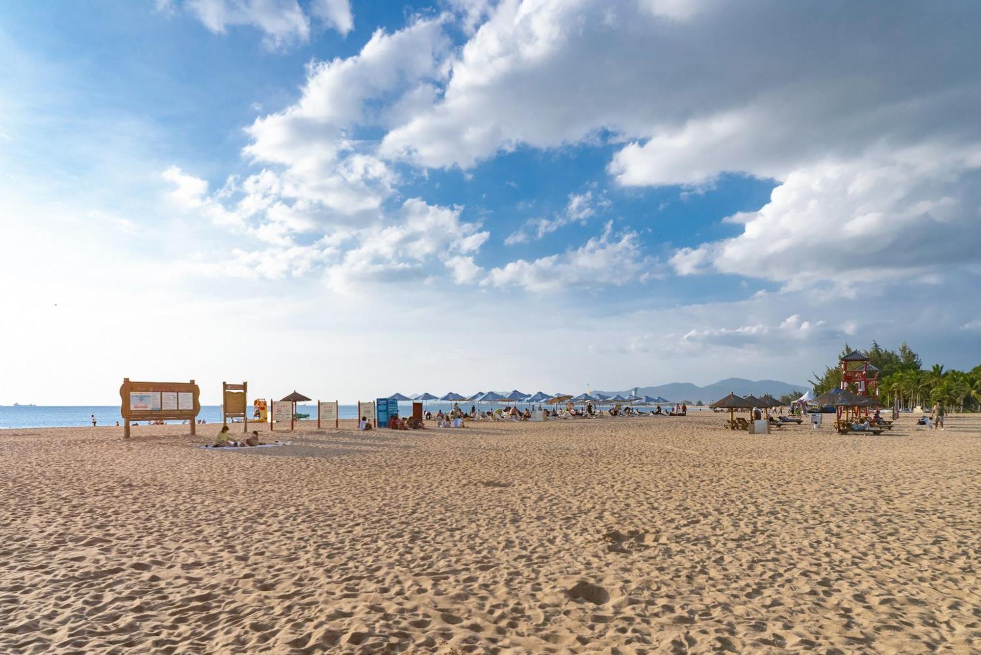 Puhai Sea View Apt By Hailan Tour At Sanya Yazhou Bay#Only 100 Meters To Beach And Sea Swimming Area Экстерьер фото